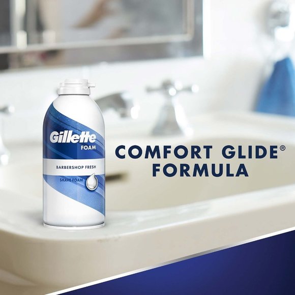 Gillette Foam Barbershop Fresh Shave Foam, 11 oz Shaving Cream, 3 - Pack